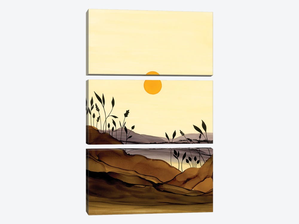 Browns And Yellows by Jan Matthews 3-piece Art Print