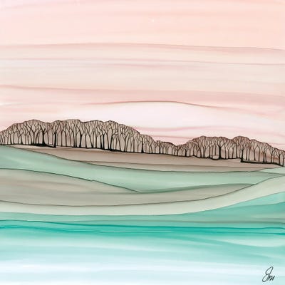 Distant Woods by Jan Matthews multi panel art