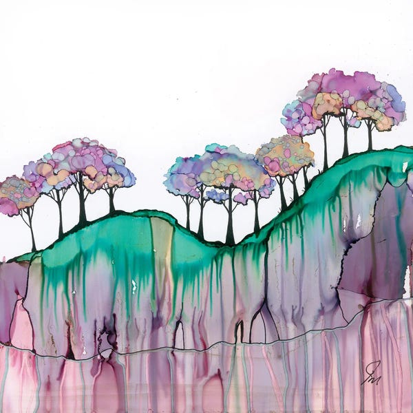 Jan Matthews: Rock Face Trees by Jan Matthews