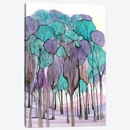 Semi Abstract Trees Canvas Print #JMW62} by Jan Matthews Canvas Art