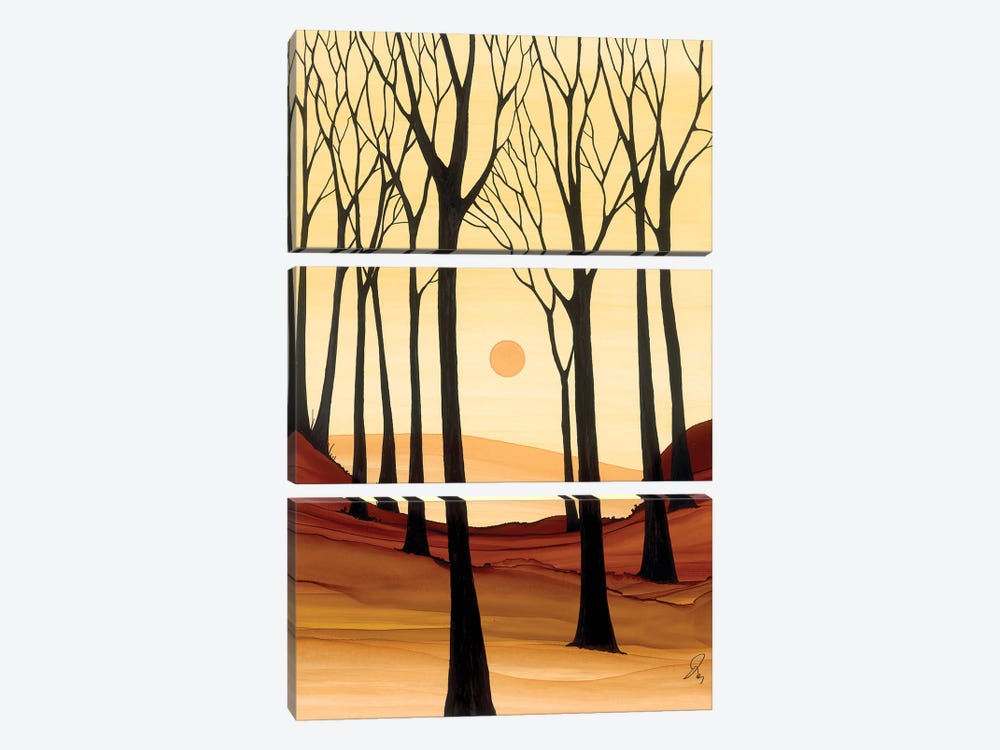 Warm Evening by Jan Matthews 3-piece Canvas Print