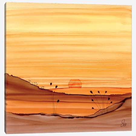 Warming Sunset Canvas Print #JMW64} by Jan Matthews Canvas Print