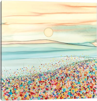 Wild Flower Meadow Canvas Art Print - Color Fields