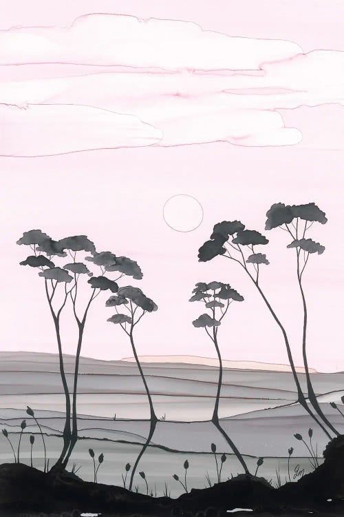 Pinks And Greys by Jan Matthews wall art