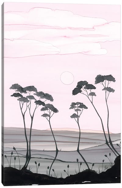 Pinks And Greys Canvas Art Print - Jan Matthews