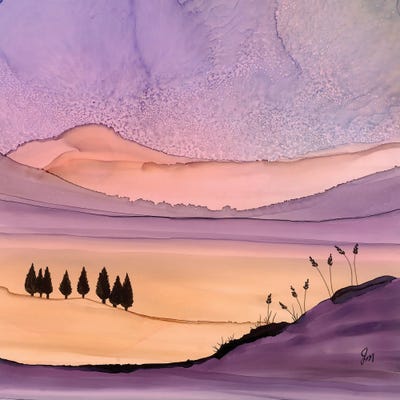 Purple Hues by Jan Matthews canvas print