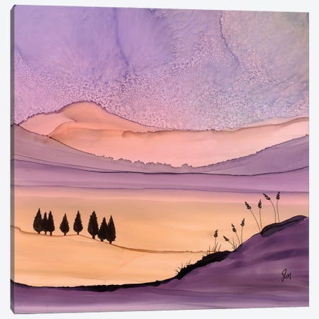 Purple Hues Canvas Print #JMW78} by Jan Matthews Art Print