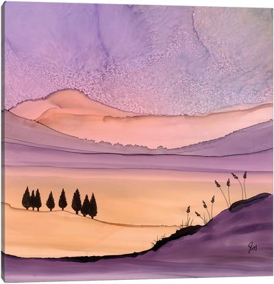Purple Hues Canvas Art Print - Jan Matthews