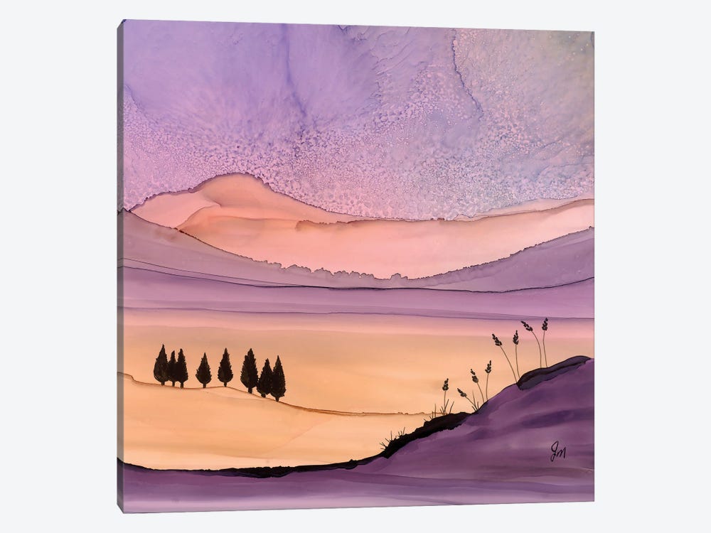 Purple Hues by Jan Matthews 1-piece Canvas Art Print