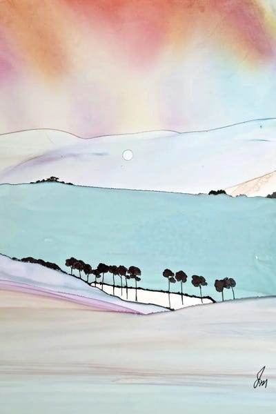 Altered Landscape ll by Jan Matthews framed canvas print