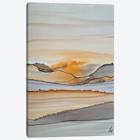 Sunset Orange Canvas Print #JMW83} by Jan Matthews Canvas Wall Art
