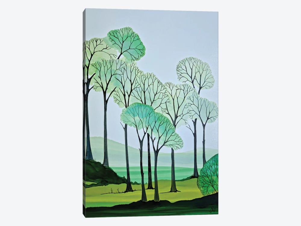 Summer Green by Jan Matthews 1-piece Canvas Art Print