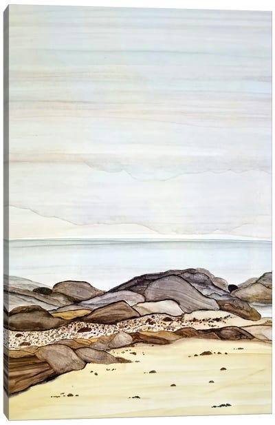 The Beach Canvas Art Print - Jan Matthews