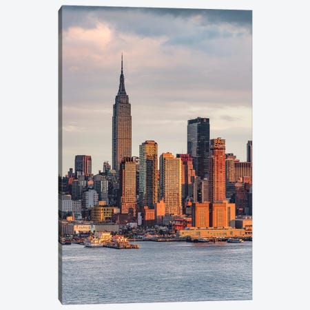 Empire State Building Seen From New Jersey Canvas Print #JNB1005} by Jan Becke Art Print