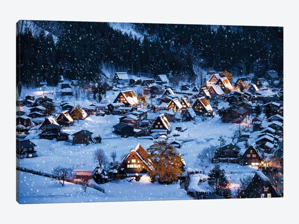 Shirakawago In Winter by Jan Becke 1-piece Canvas Print