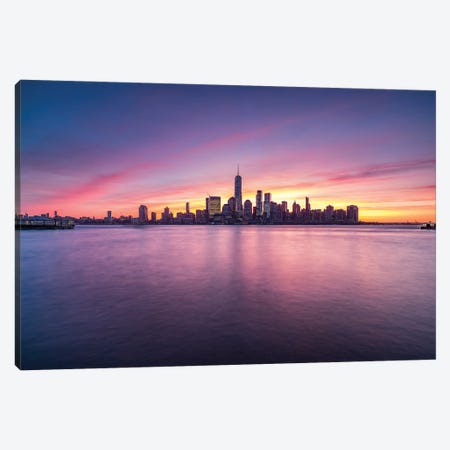Lower Manhattan Skyline At Sunrise, New York City, Usa Canvas Print #JNB1027} by Jan Becke Canvas Print