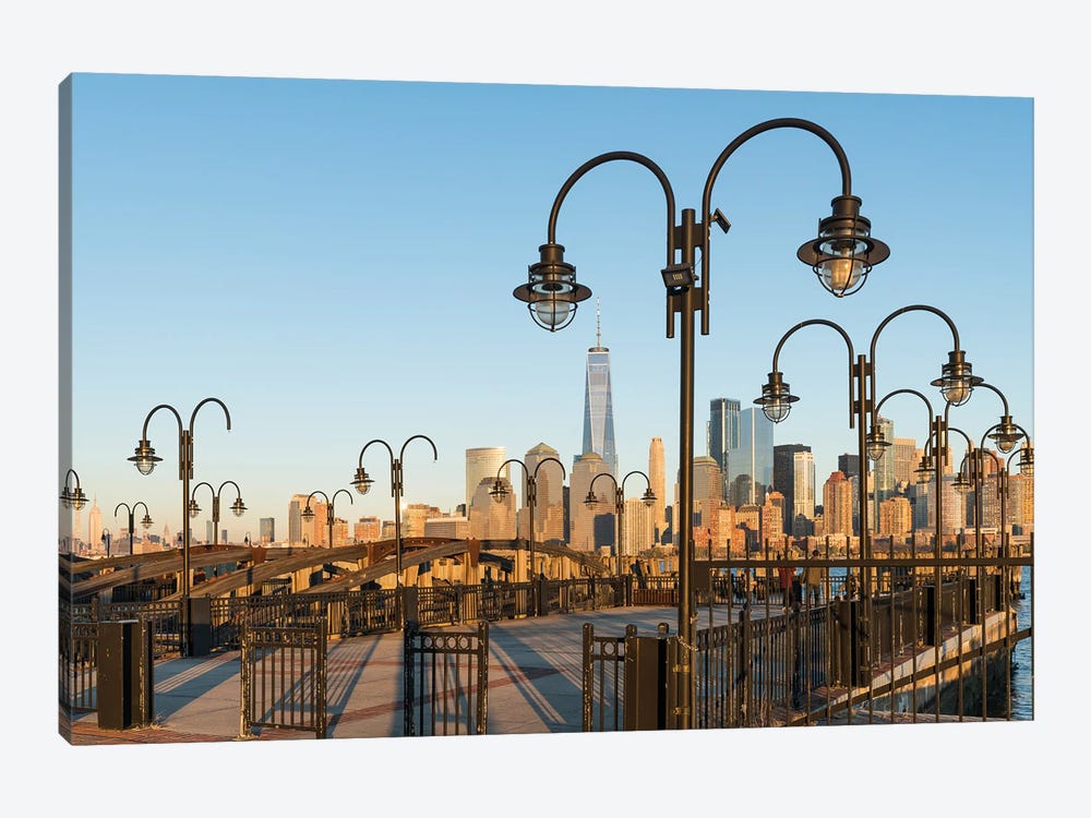 Lower Manhattan Skyline With One World Trade Center Seen From Liberty State Park, New Jersey by Jan Becke 1-piece Canvas Artwork