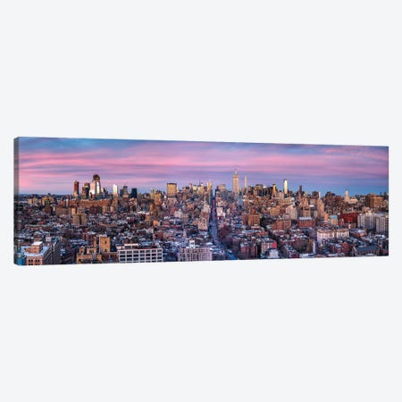 Panoramic View Of Manhattan, New York City, Usa Canvas Print #JNB1051} by Jan Becke Canvas Print