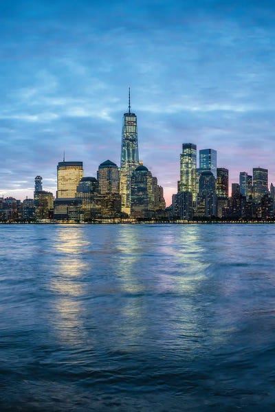 New York City Skylines: One World Trade Center And Manhattan Skyline, New York City, Usa by Jan Becke