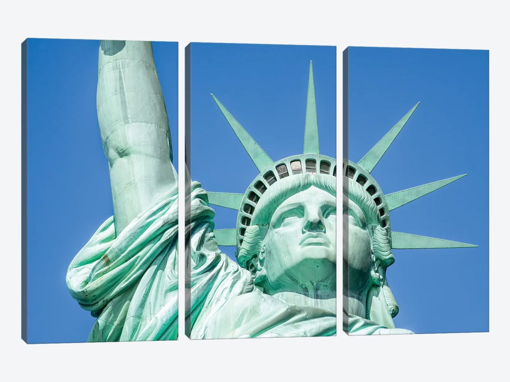 Statue Of Liberty by Jan Becke 3-piece Art Print