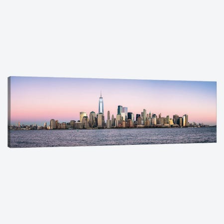New York City Skyline Panorama With One World Trade Center Canvas Print #JNB1064} by Jan Becke Canvas Art Print