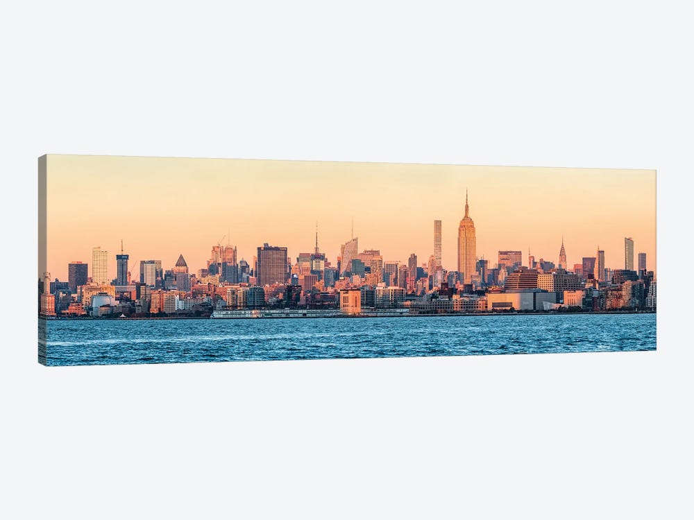 New York City Skyline Panorama With Empire State Building by Jan Becke 1-piece Canvas Art Print