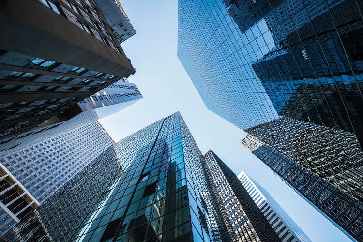 Modern Office Buildings Near Wall Street, New York City