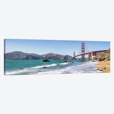 Golden Gate Bridge Seen From Marshall Beach, San Francisco, California, Usa Canvas Print #JNB1081} by Jan Becke Canvas Artwork