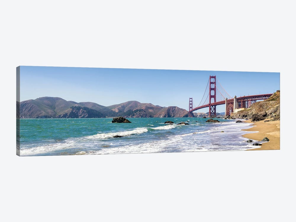 Golden Gate Bridge Seen From Marshall Beach, San Francisco, California, Usa 1-piece Art Print