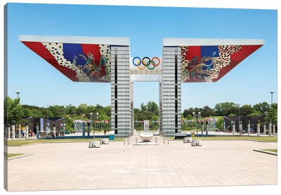 World Peace Gate At The Olympic Park Seoul, South Korea Canvas Art Print - Korean Culture