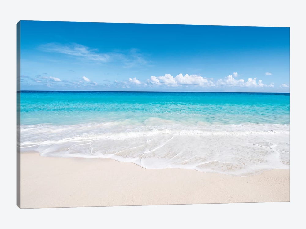 Beautiful Beach On Bora Bora by Jan Becke 1-piece Canvas Artwork