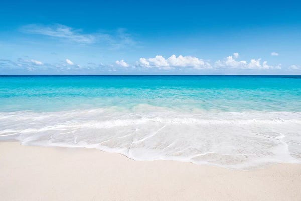 Jan Becke: Beautiful Beach On Bora Bora by Jan Becke