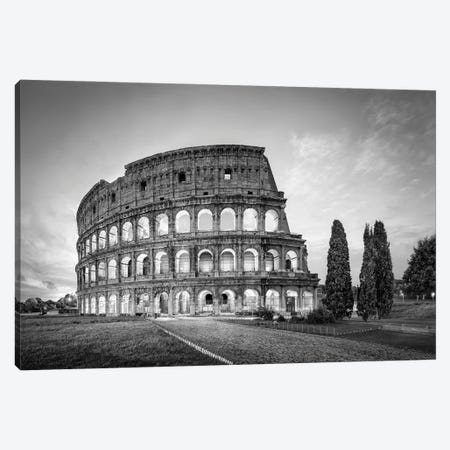 Colosseum In Rome In Black And White Canvas Print #JNB1107} by Jan Becke Canvas Art