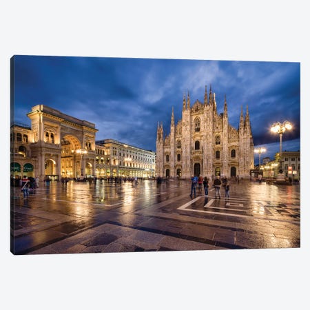 Milan Cathedral (Duomo Di Milano) At The Cathedral Square, Lombardy, Italy Canvas Print #JNB1109} by Jan Becke Art Print