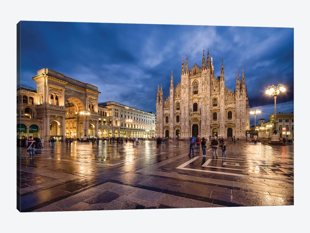 Milan Cathedral (Duomo Di Milano) At The Cathedral Square, Lombardy, Italy by Jan Becke 1-piece Canvas Art