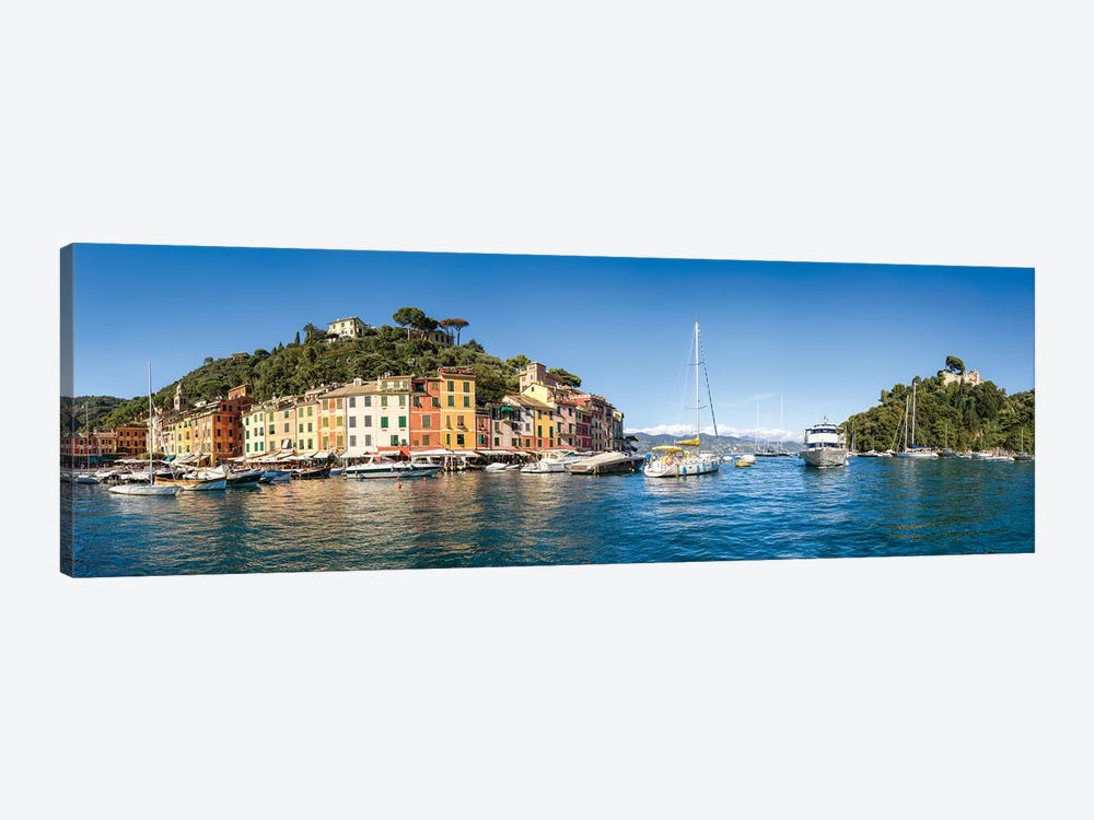 Panoramic View Of Portofino, Liguria, Italy by Jan Becke 1-piece Art Print