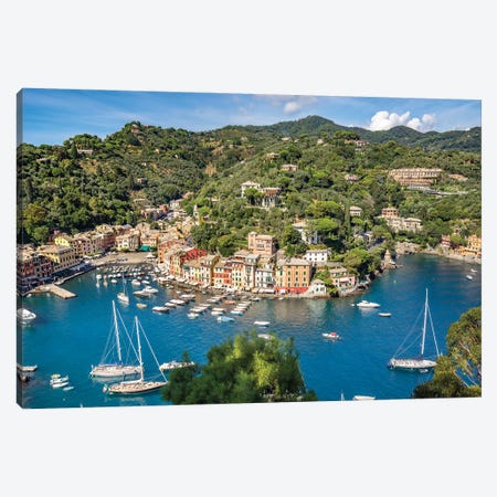 Town Of Portofino, Liguria, Italy Canvas Print #JNB1114} by Jan Becke Canvas Art Print