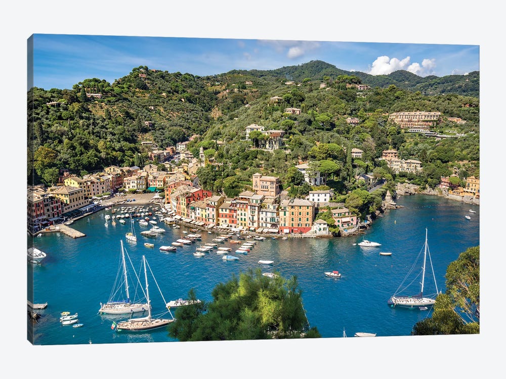 Town Of Portofino, Liguria, Italy by Jan Becke 1-piece Canvas Artwork