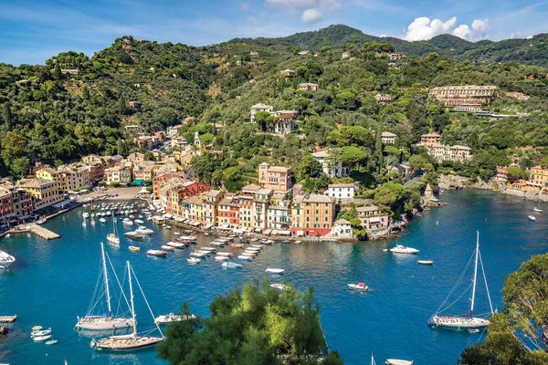 Harbors: Town Of Portofino, Liguria, Italy by Jan Becke