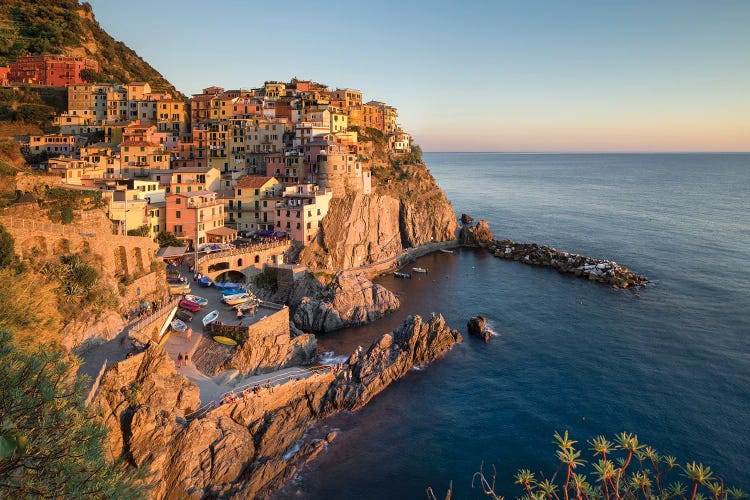 Town Of Manarola, Cinque Terre Coast, Italy by Jan Becke wall art