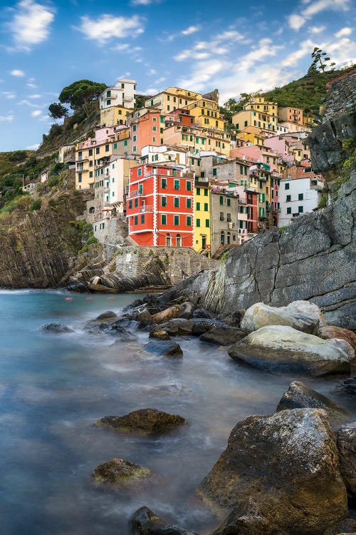 Town Of Riomaggiore, Cinque Terre, Italy by Jan Becke wall art