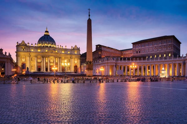 Lazio: St. Peter'S Basilica At St. Peter'S Square In Rome, Vatican, Italy by Jan Becke