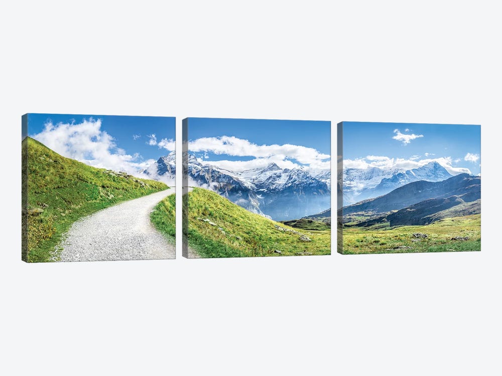 Swiss Alps Near Grindelwald by Jan Becke 3-piece Art Print