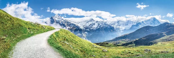 Trails, Paths & Roads: Swiss Alps Near Grindelwald by Jan Becke