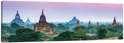 Panoramic View Of Ancient Temples In Old Bagan, Myanmar Canvas Art Print - Old Bagan