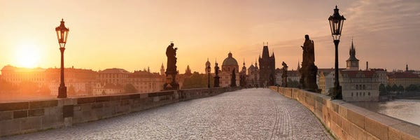 City Sunrises & Sunsets: Sunrise At The Charles Bridge In Prague, Czech Republic by Jan Becke