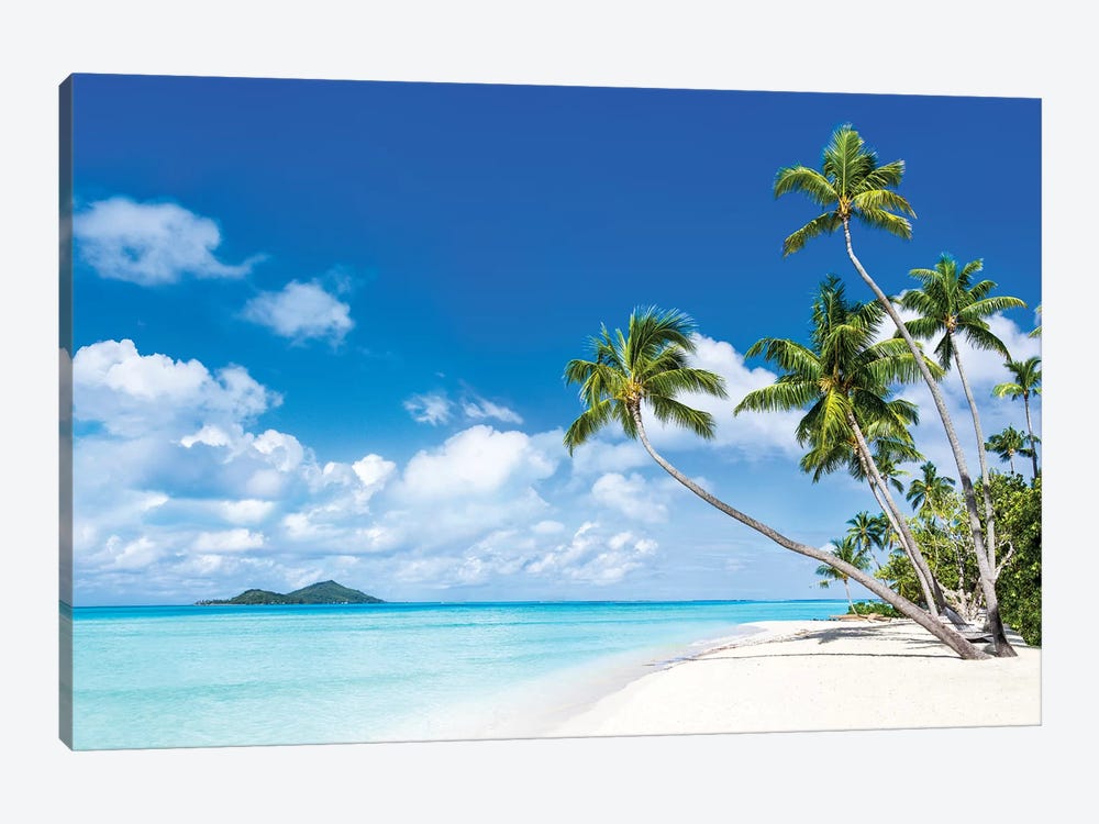 Tropical Palm Tree Beach Island Landscape Canvas Print Home Decor WallArt Poster 