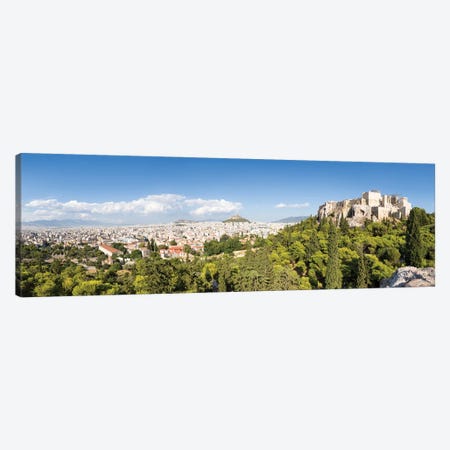 Panoramic View Of Athens With Acropolis And Lykabettus Hill, Greece Canvas Print #JNB1196} by Jan Becke Canvas Art Print