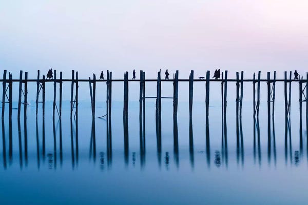Burma (Myanmar): U Bein Bridge, Amarapura, Myanmar by Jan Becke