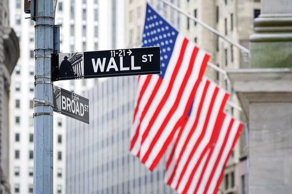 American Flags: Wall Street by Jan Becke